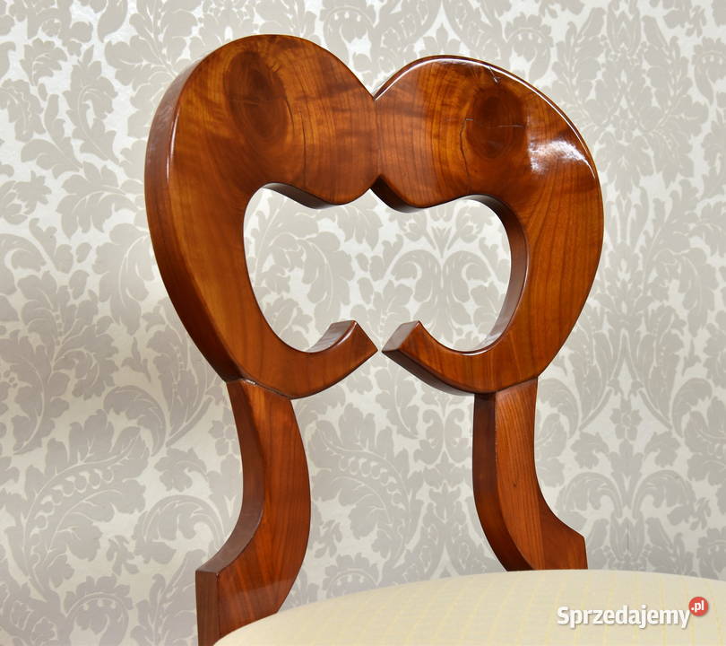 Dwa krzesła biedermeier czereśnia kopie politura sprzedam