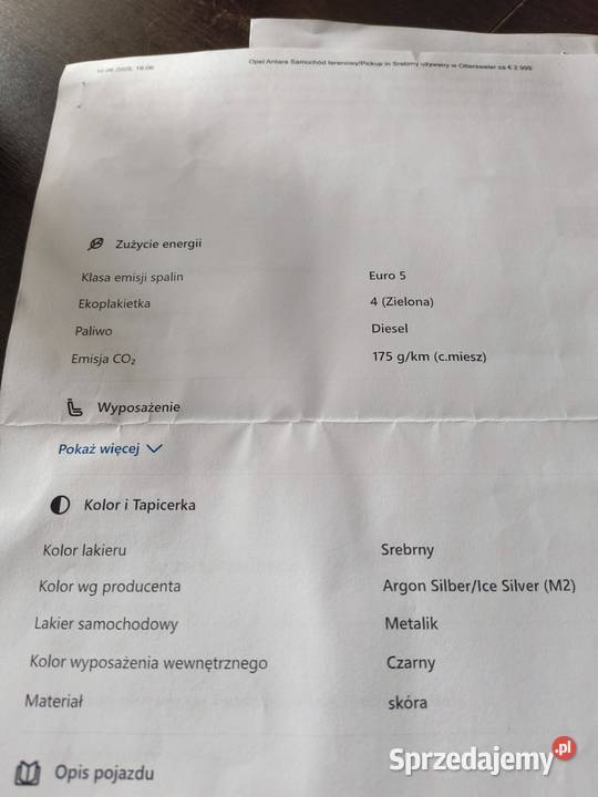 Kompletny Opel Antara 22 CDTI stłuczce do Dzierżoniów