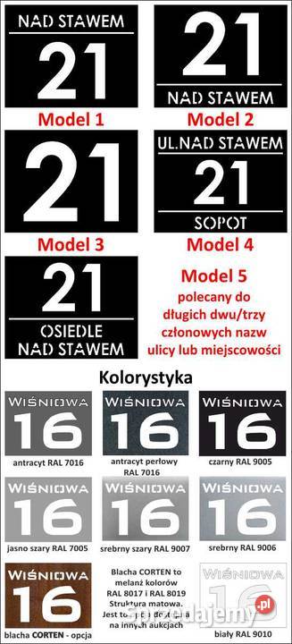 Numer Na Dom Skrzynka Na Listy Podświetlana Sułkowice