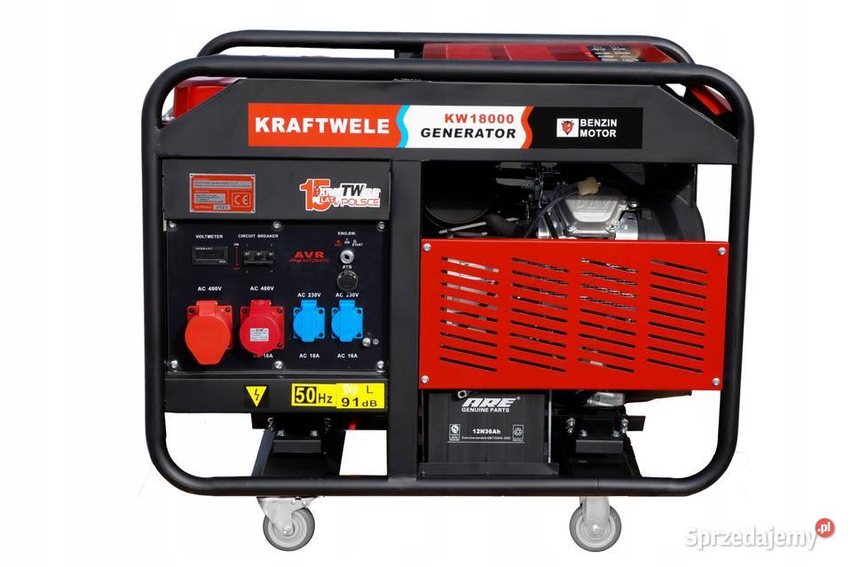 AGREGAT GENERATOR PRĄDOTWÓRCZY 18 kVA BENZYNA dolnośląskie Ząbkowice Śląskie sprzedam