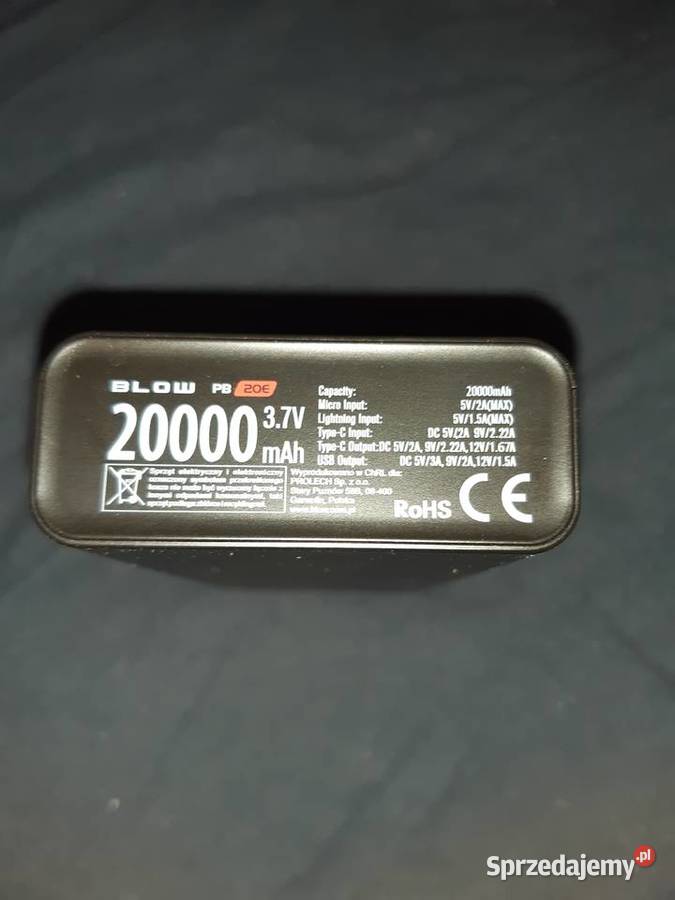 PowerBank Blow 20000mAh 20W Z Wyświetlaczem Le Łódź