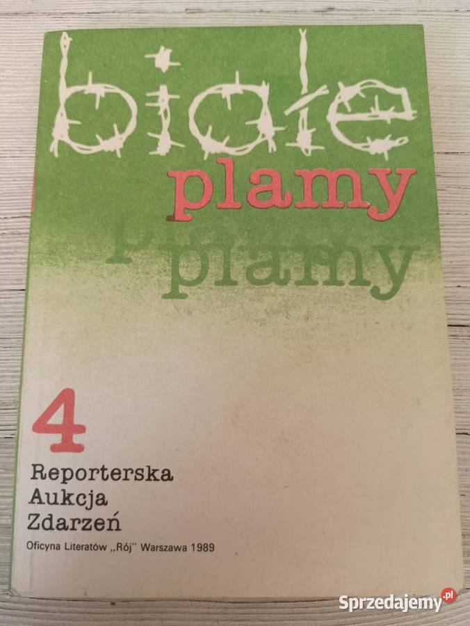Białe plamy Reporterska Aukcja Zdarzeń 4 1989 Bielsko-Biała