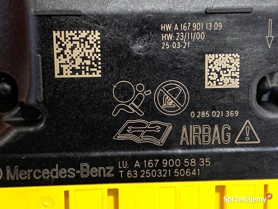 SENSOR AIRBAG MERCEDES GLE A1679005835 CZUJNIK