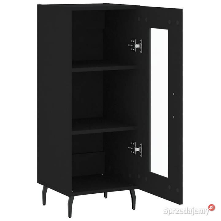 Szafka czarna 345x34x90 materiał drewnopochodny Meble Warszawa
