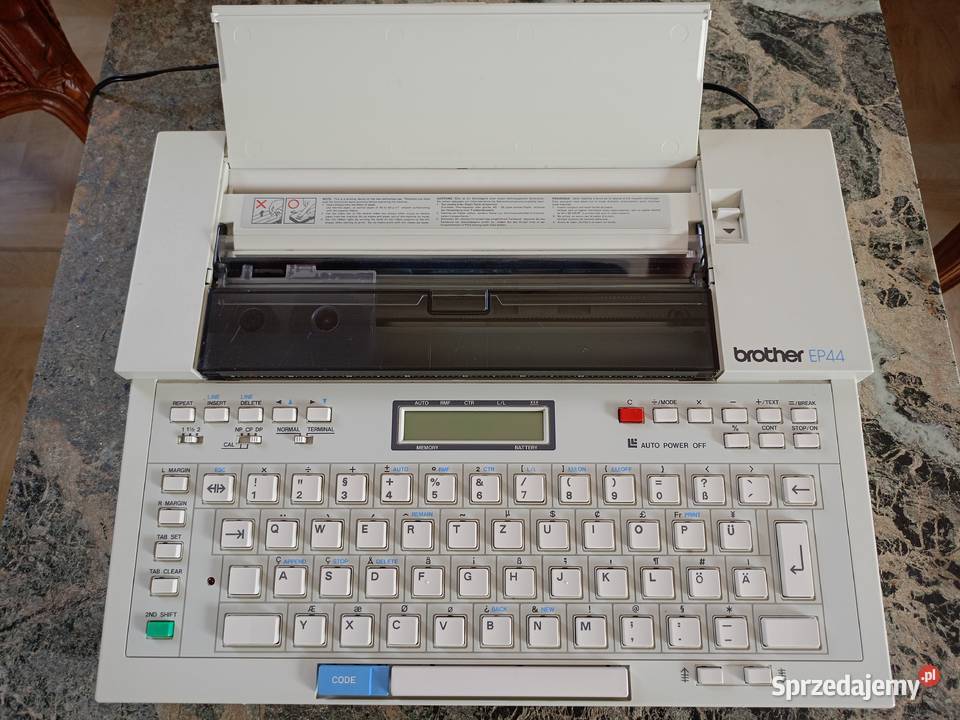 Maszyna do pisania BROTHER EP44 Japan Vintage 80