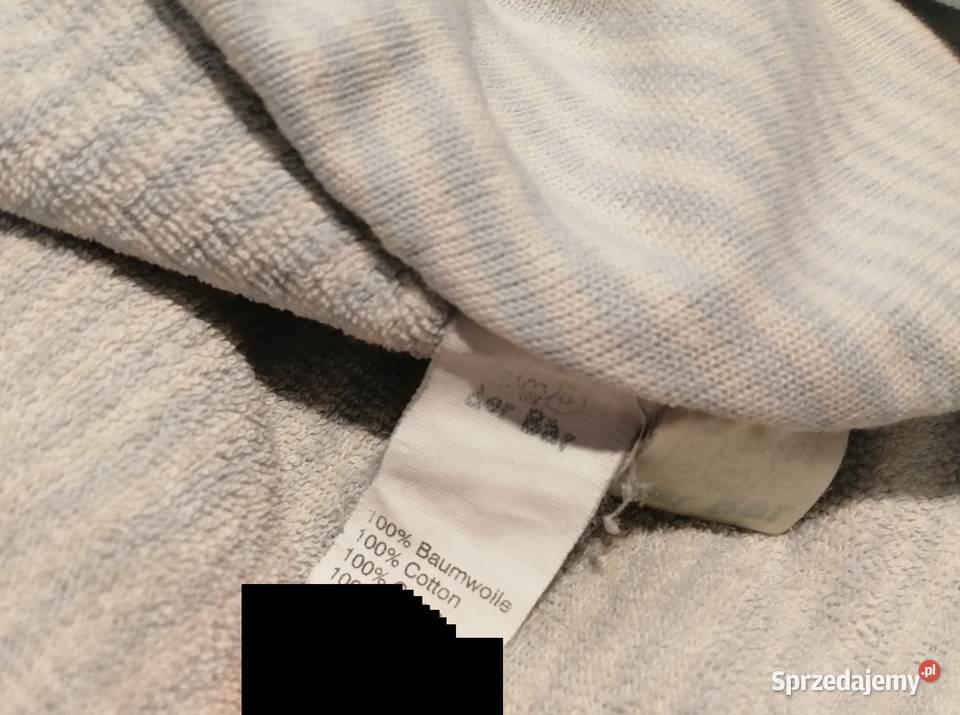 Ręcznik dziecięcy z kapturem paski 61x85 Czeladź sprzedam