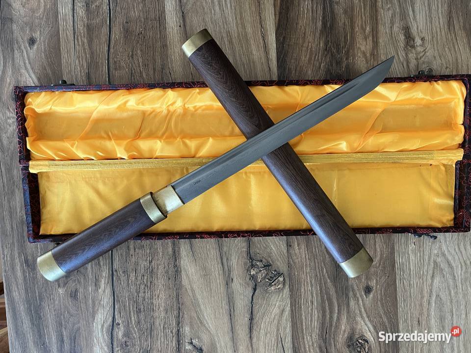 Krótki miecz wakizashi w damascenie Mrągowo sprzedam