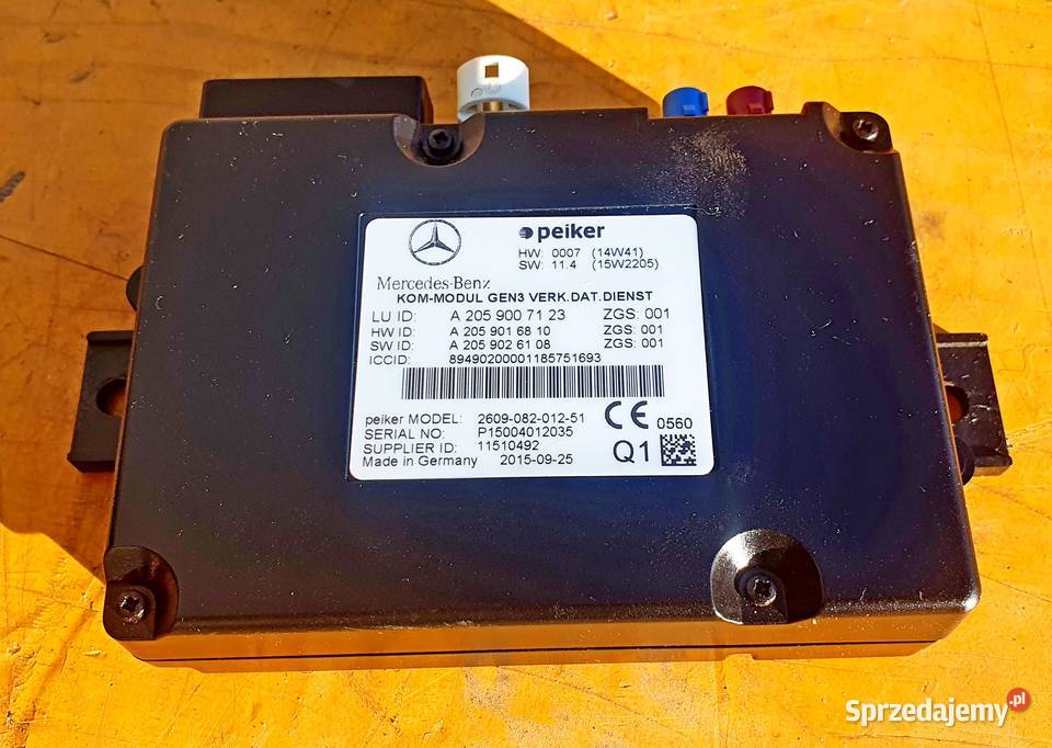 MERCEDES W207 MODUŁ STEROWNIK A2059007123 przekaźniki sprzedam