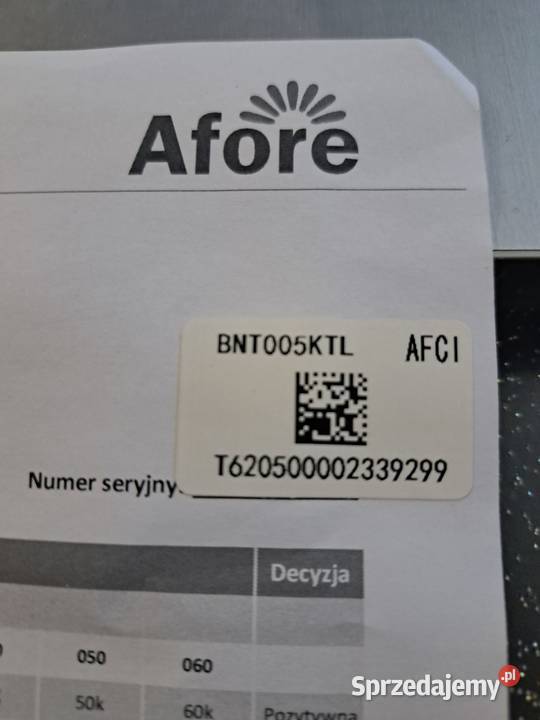 Inwerterfalownik Inwerter Falownik Afore Falowniki Steniatyn-Kolonia sprzedam