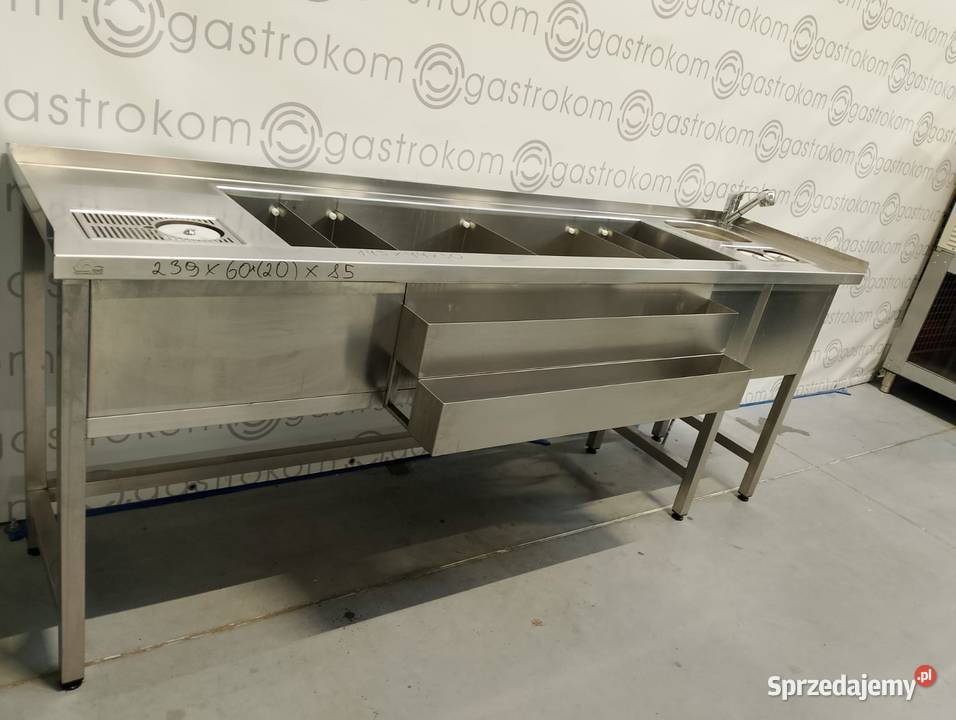 Stacja barmańska z ociekaczem 239x60 20 półki Wrocław