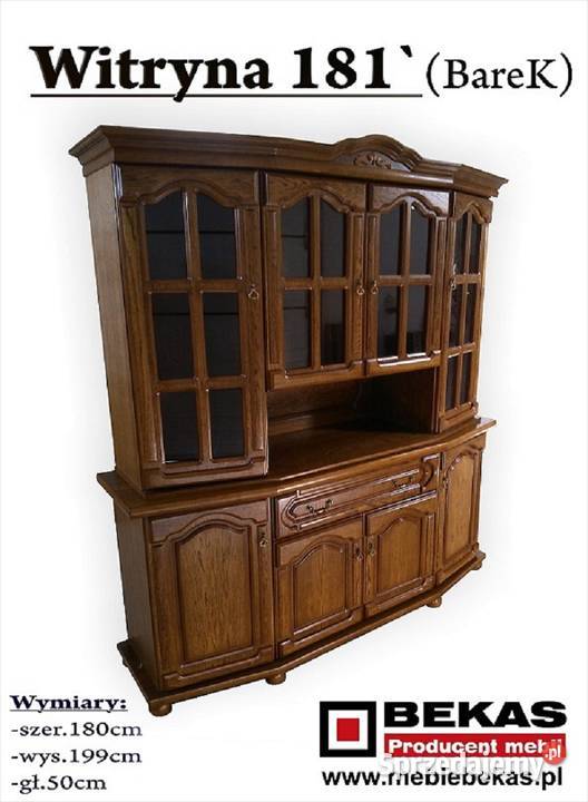 Stylizowana Witryna CORONA 160 KLASYK Dąb 160cm Katowice