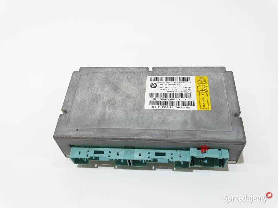 MODUŁ STEROWNIK AIR BAG SGM BMW E60 E61 6946384 Komputery Strzyżewice