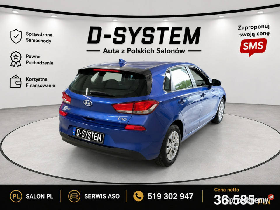 Hyundai i30 Salon Polska Automat 1Właściciel wielofunkcyjna kierownica podlaskie Białystok