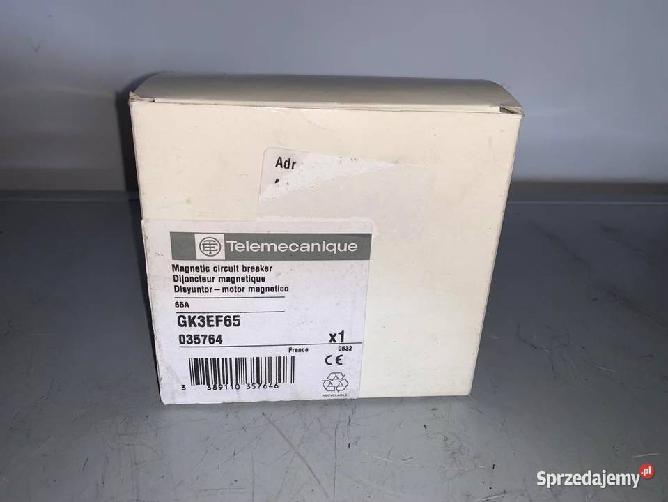 GK3EF65 motor circuit breaker GK3EF 65 A Warszawa