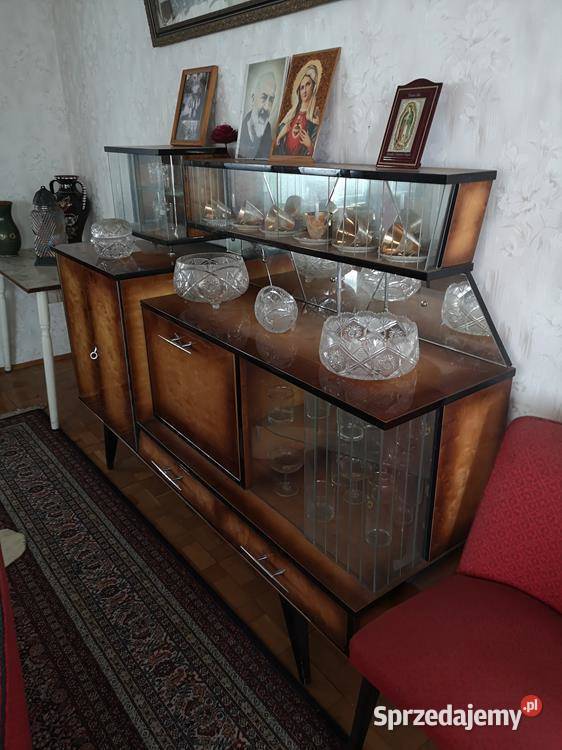 Vintage Komplet z Lat 50 Kanapa Stół 12 Krzesła wielkopolskie Swarzędz