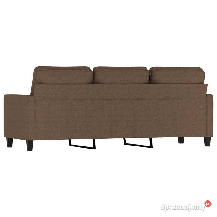 Sofa 3osobowa brązowa 180 tapicerowana tkaniną Warszawa
