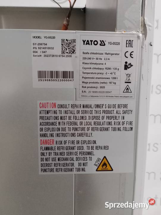 SZAFA CHŁODNICZA 2DRZW 1200L 1340x810x2010 SN Wrocław