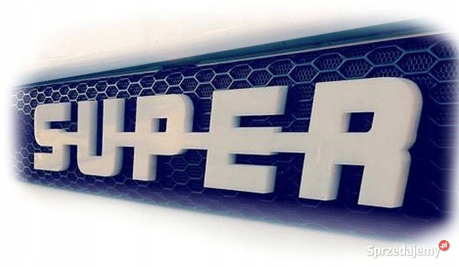 Scania SUPER emblemat BIAŁY 8mm połysk GRUBY wielkopolskie
