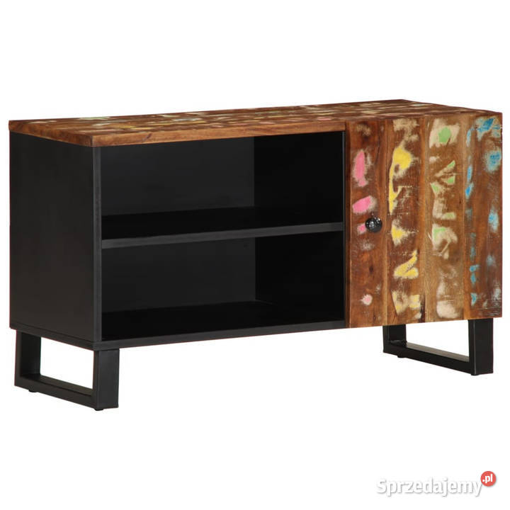 Szafka RTV 80x33x46 drewno i materiał Warszawa