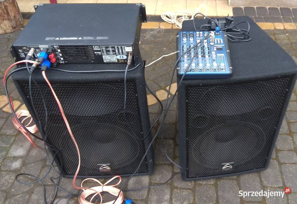 Wharfedale Pro LX15 QSC PLX 3002 mixer mikrofon Wzmacniacze i pokrewne Góra Kalwaria