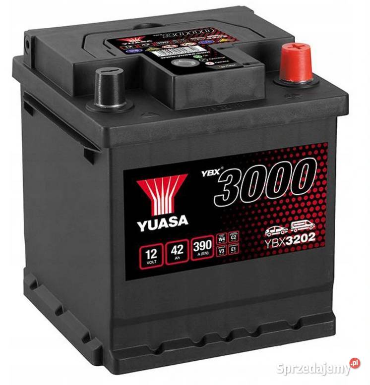 Akumulator 42Ah 390A Yuasa YBX3202 Standard osobowe sprzedam