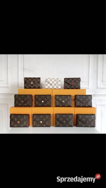 Portfel louis vuitton skóra canvas pudełko Łódź