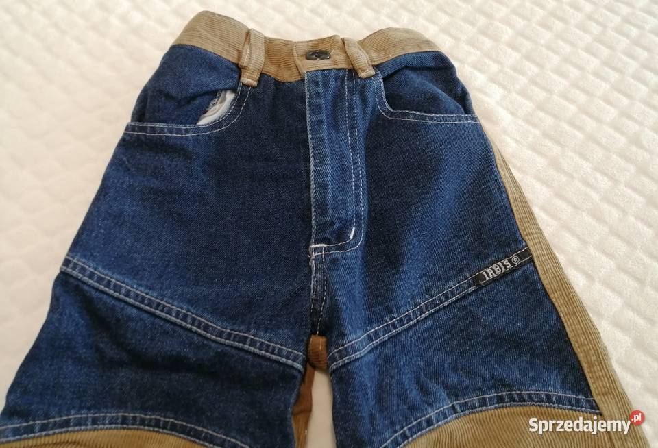 Spodnie sztruksowe dżinsowe chłopięce 110 Irbis śląskie Czeladź