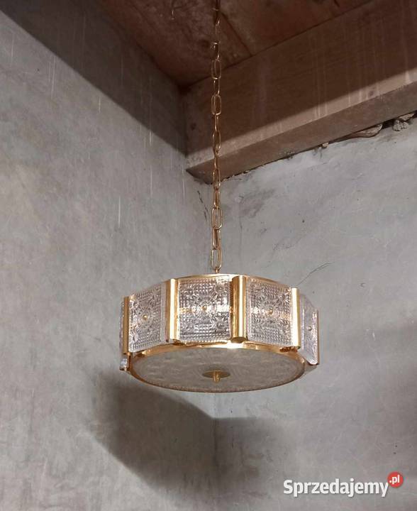 Retro lampa wiszaca z 1968 roku kamenick enov Lubań