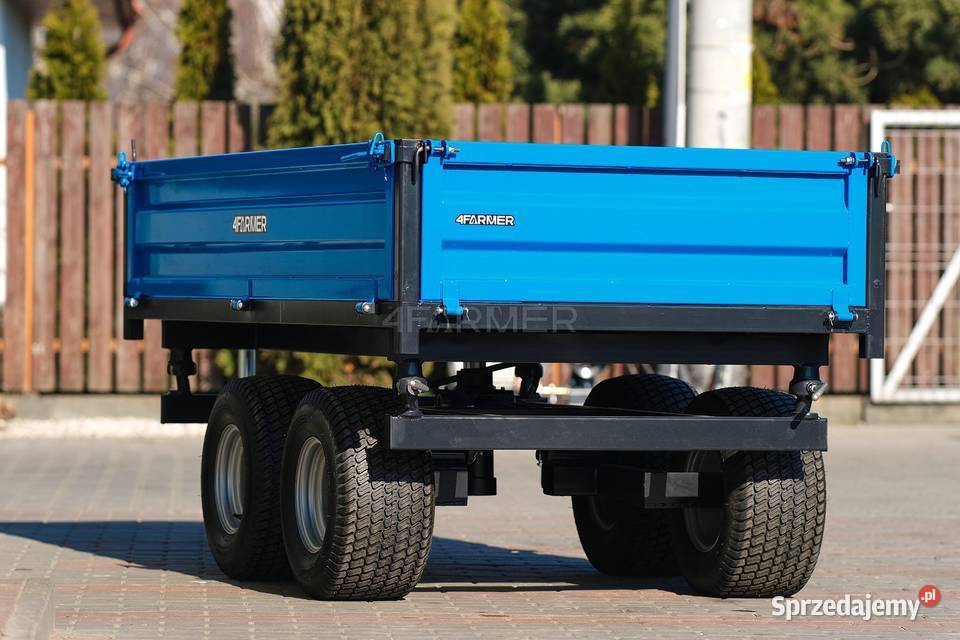 Przyczepa rolnicza dwuosiowa 25T z kiprem Tajęcina