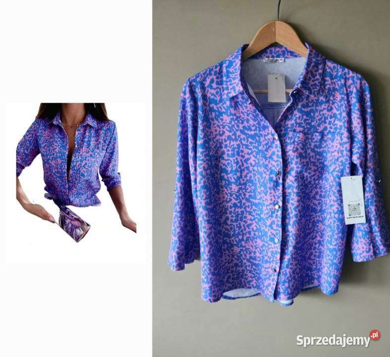 Nowa koszula Pur Pura rozmiar 40 L fioletowy