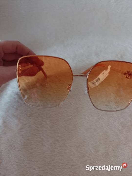 RIVER ISLAND Duże okulary przeciwsłoneczne muchy Kraków sprzedam