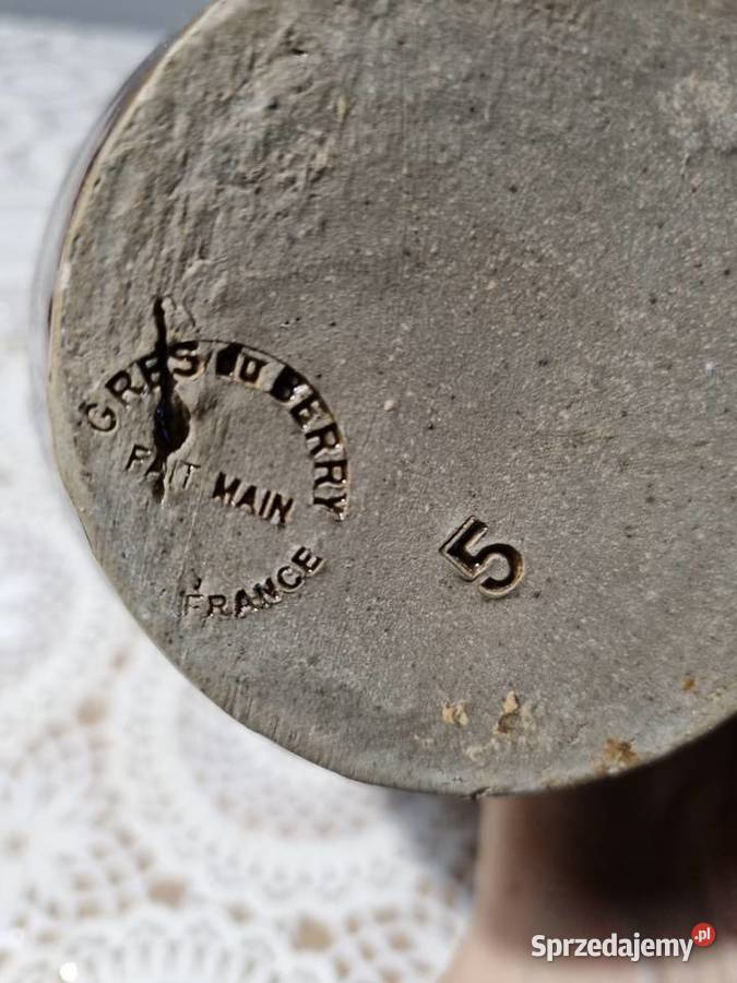 Dzbanek z Glazurowanej kamionki vintage Wola Podłężna