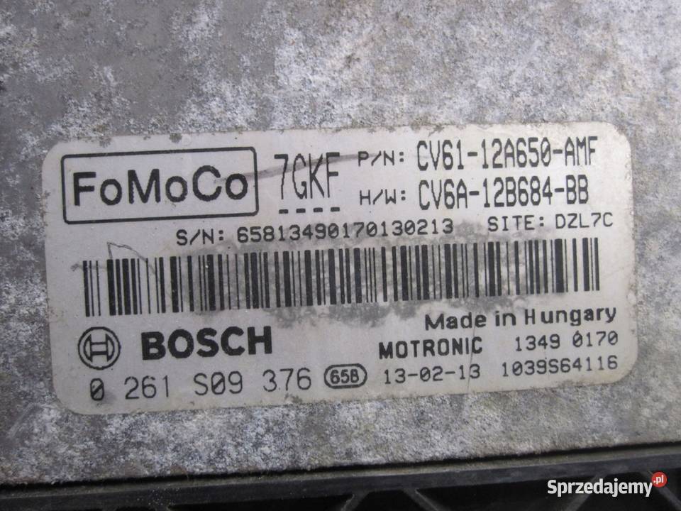 FORD FIESTA FOCUS 10 ECOBOOST sterownik silnika