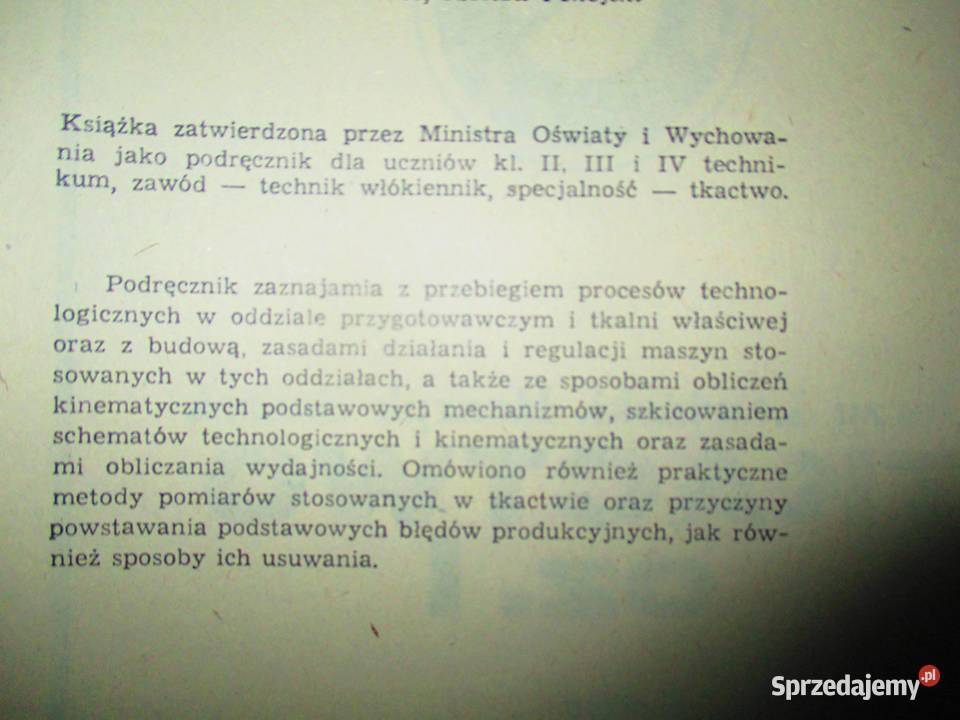Tkactwo Lewiński Suszek krawiectwo haft Łódź sprzedam