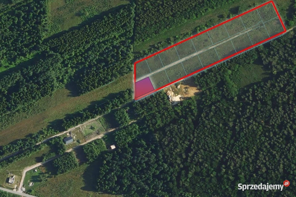 Działka budowlana 977 m las i cisza Zakrzów