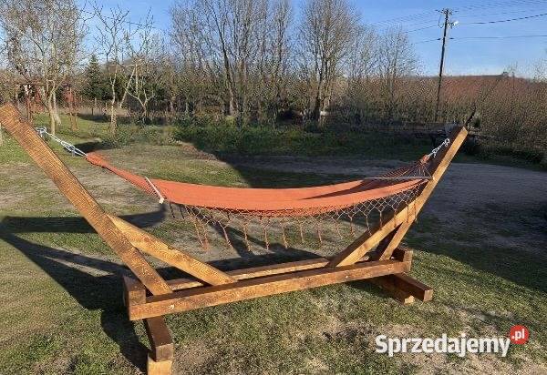 Stelaż na hamak drewniany inny kolor Meble ogrodowe Radom
