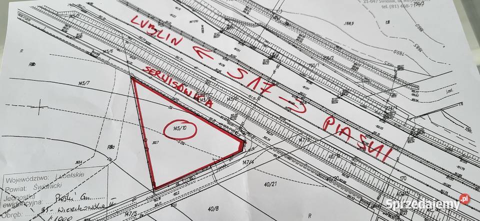 Działka 2400m2 ogrodzona serwisówce w inwestycyjna Wierzchowiska Drugie
