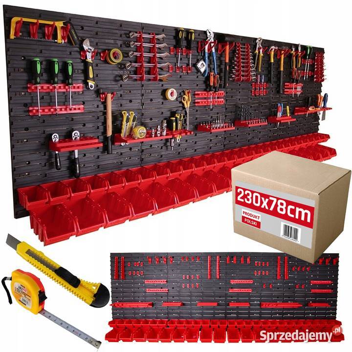 TABLICA ścianka NARZĘDZIOWA kuwety 230x78 Cieśle sprzedam