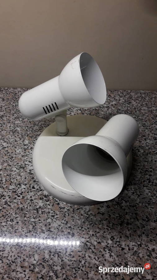 Lampka podwójna biała metalowa Głuchołazy