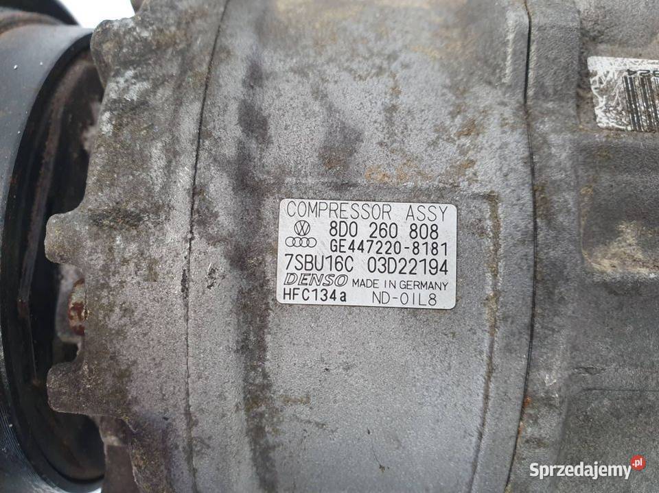 SPRĘŻARKA KLIMATYZACJI SKODA SUPERB I 8D0260808 Lipno