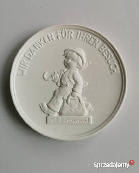 Plakietka medalion porcelanowy Goebel vintage Toruń