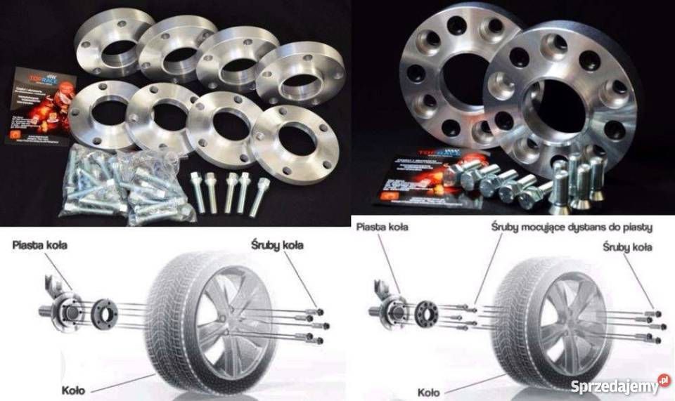 DYSTANSE ADAPTERY Audi A3 A4 A6 A8 Q5 Q7 VW Golf Zamość