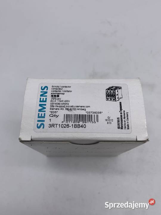 Siemens 3RT10261BB40 Stycznik mazowieckie Warszawa