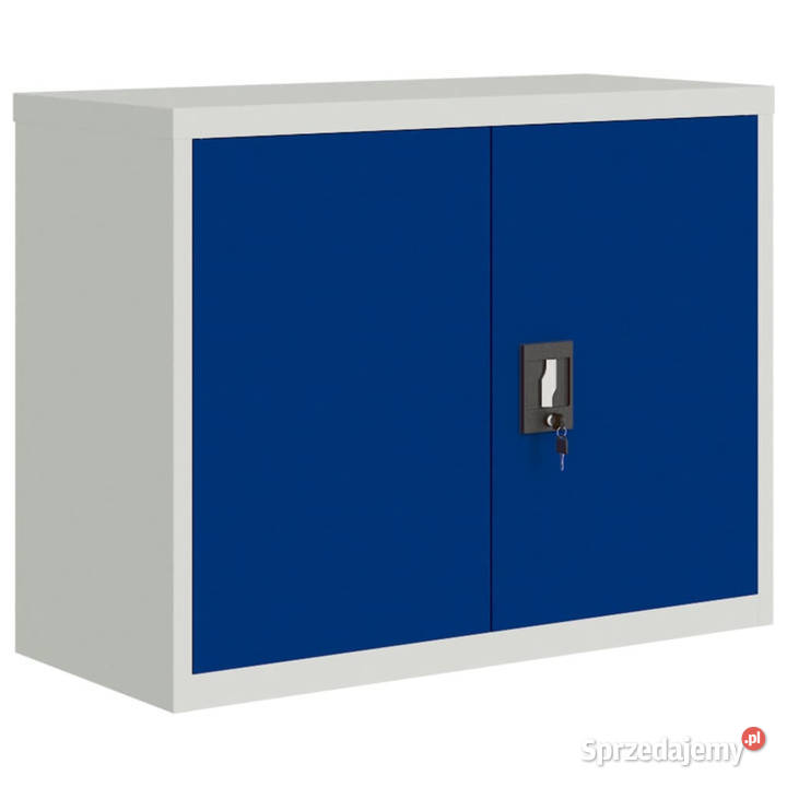 Szafka na dokumenty szaroniebieska 90x40x70 Warszawa