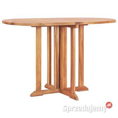 vidaXL Składany stół ogrodowy 120x70x75 lite Stoły i stoliki ogrodowe mazowieckie Warszawa