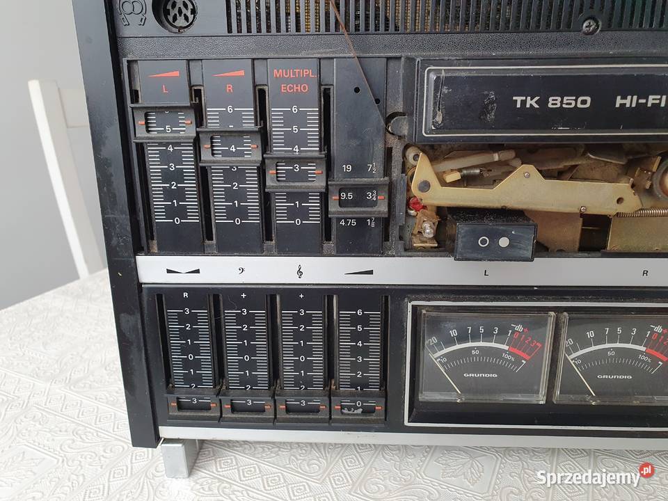 Stary zabytkowy magnetofon szpulowy Grundig pomorskie Kępice