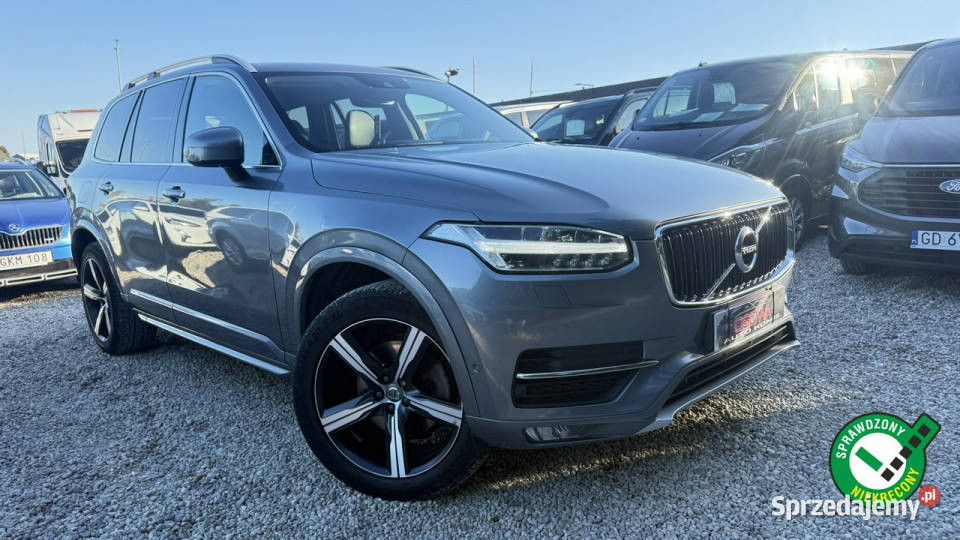 Volvo XC 90 20d5 AWD 225 full led Navi kamera szary Gdańsk