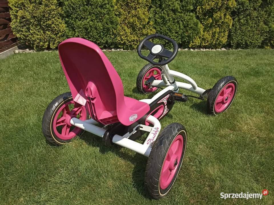 BERG Gokart na pedały Buddy biało różowy 38 lat Pozostałe sprzedam