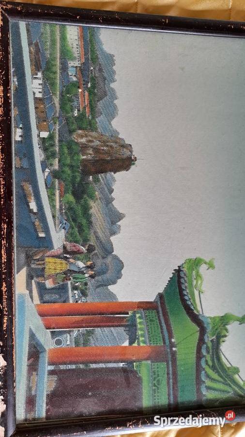 obraz macica perłowa unikat scenka chińska Warszawa