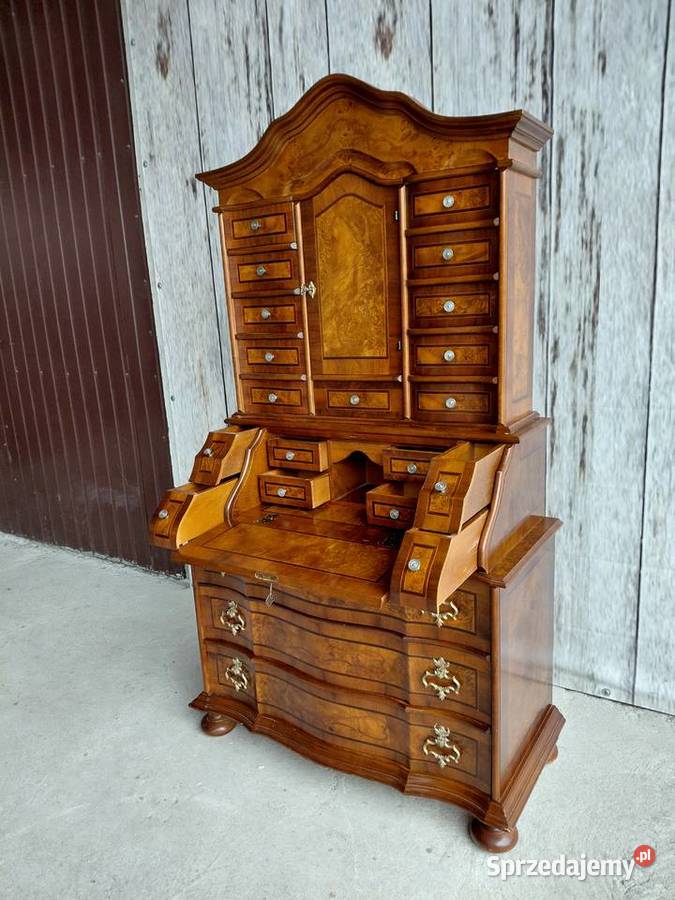 Sekretarzyk Biurko Stylowe z intarsją 368 Byczyna sprzedam